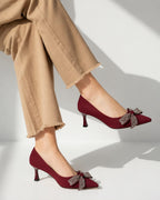 Beaded Bow Pump Inayat Shoes