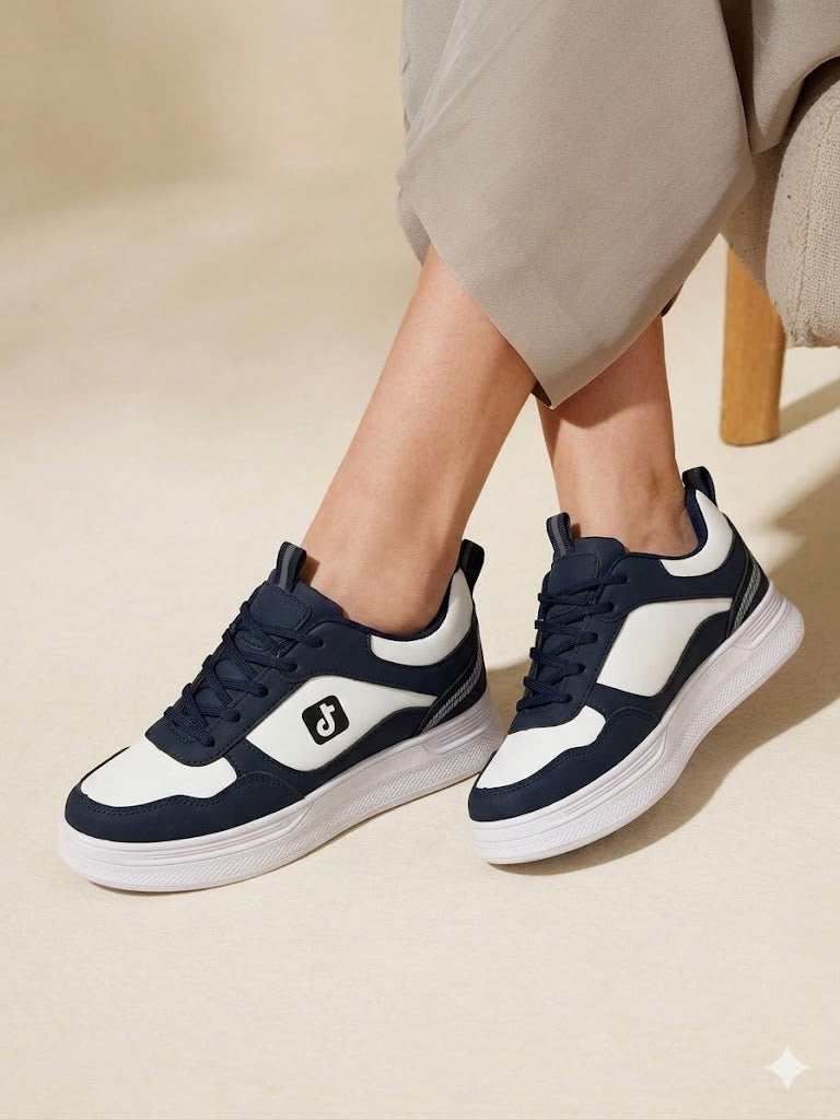 Inayat Shoes Deep Navy Blue Breathable Fashion Sneakers for gym and daily use.