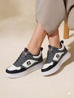 Inayat Shoes Slate Grey Athletic Sneakers for women with high-traction rubber sole.
