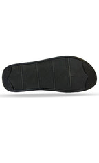 The Inayat Shoes Architectural Flat collection in classic midnight black and gold.