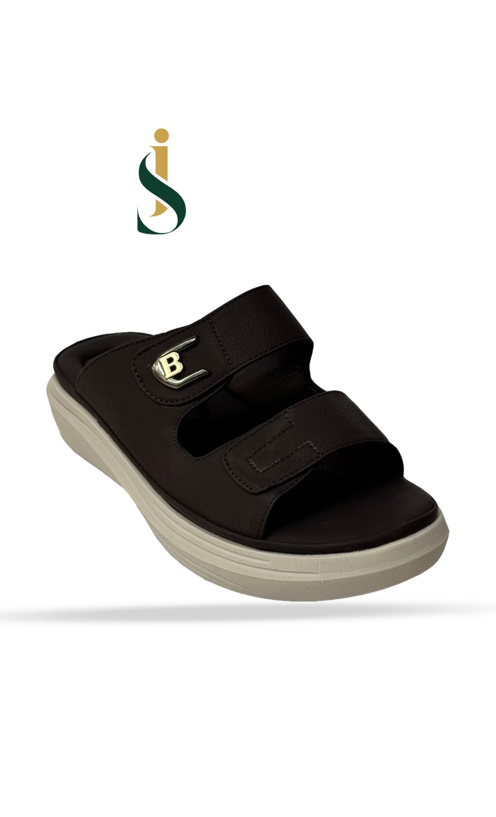 Side profile of Inayat Shoes navy embroidered loafers highlighting the premium suede texture.