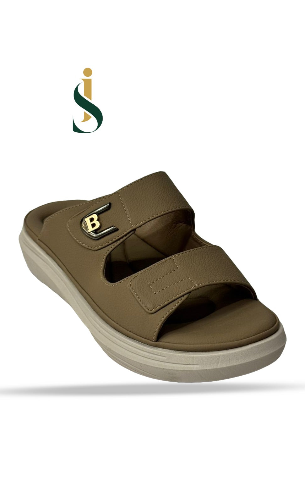 Overhead view of the full gold-work coverage on Inayat Shoes men's slip-on formal shoes.