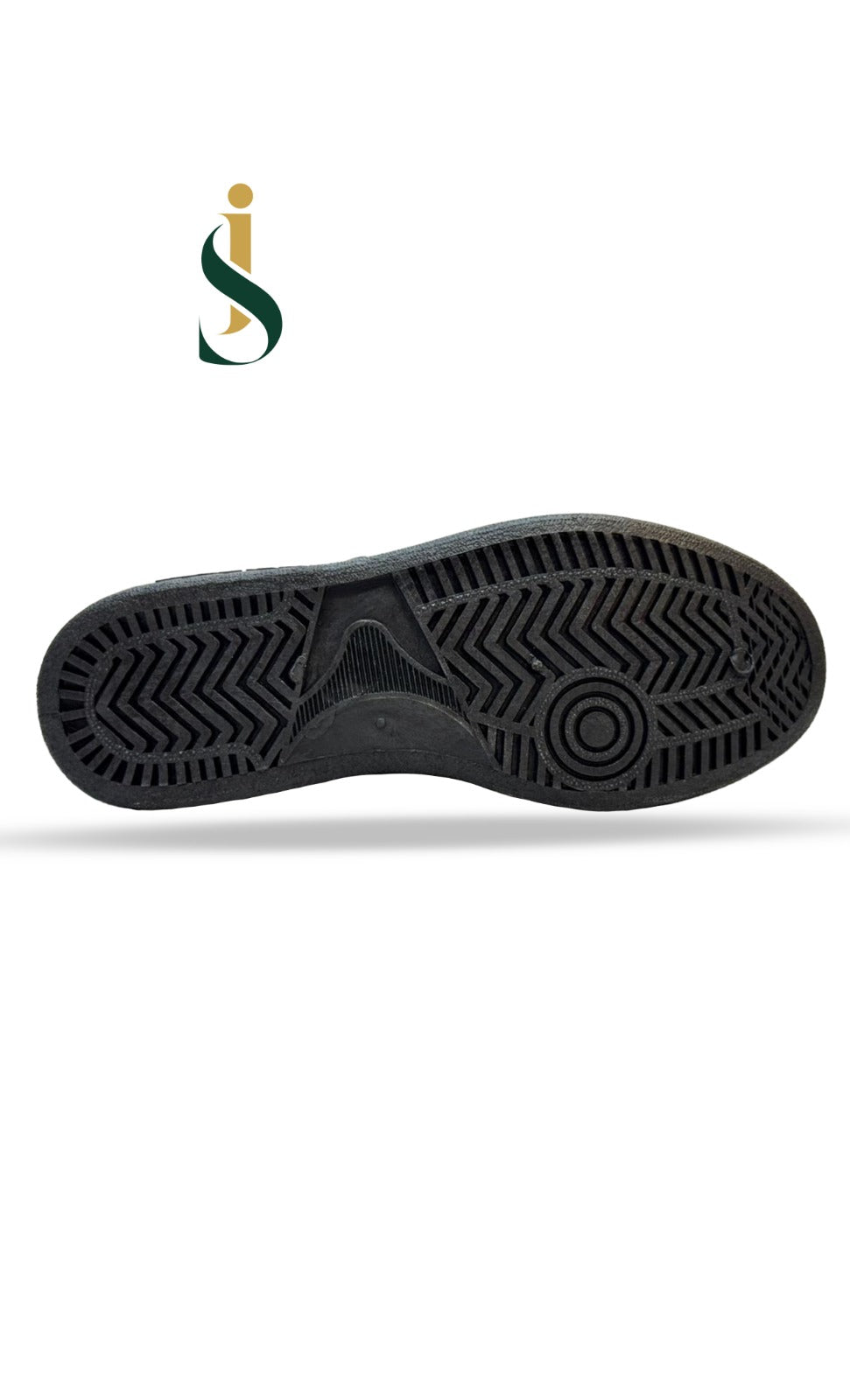 Detailed shot of the non-slip safety sole on Inayat Shoes girls school footwear.