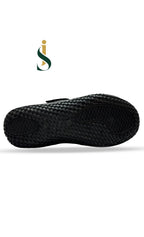 Close-up of the non-slip safety sole and reinforced heel on Inayat Shoes girls school footwear.