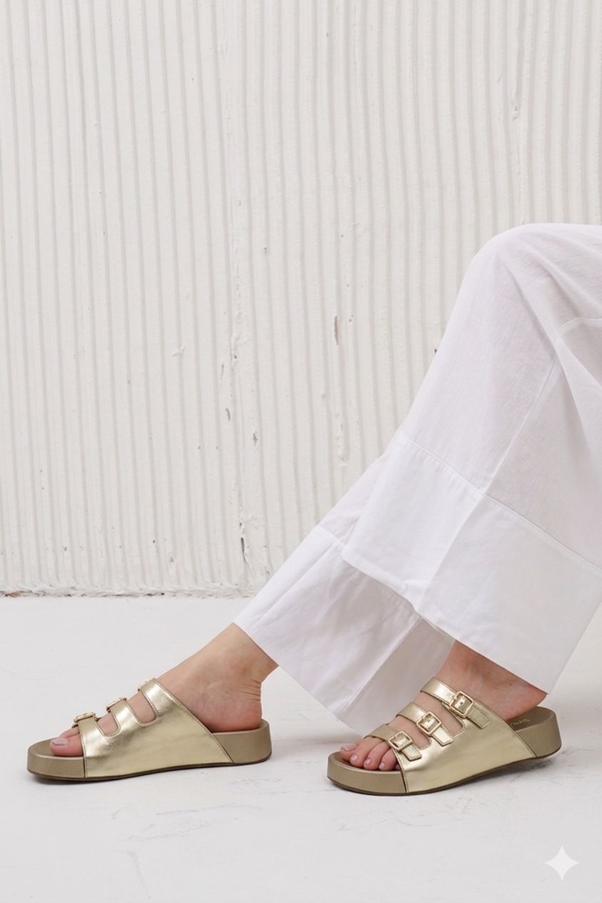 Triple Buckle Comfort Slides