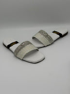 Heart Crystal Slingback Flats