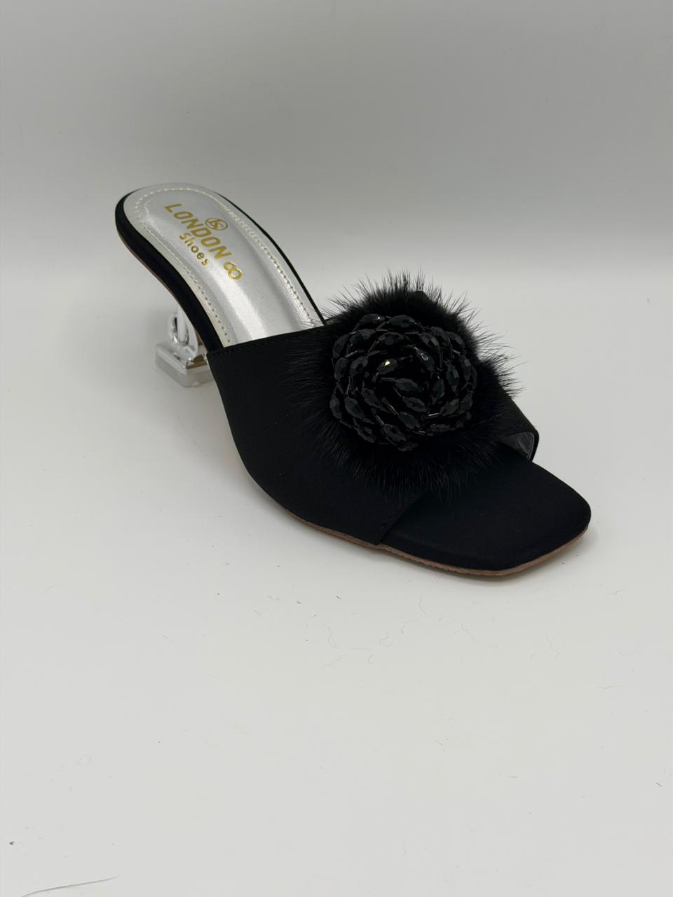 Elegant Fur Crystal Party Slides