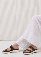 Crystal Embellished Toe-Loop Slippers
