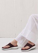 Women's Suede Comfort Thong Sleepers