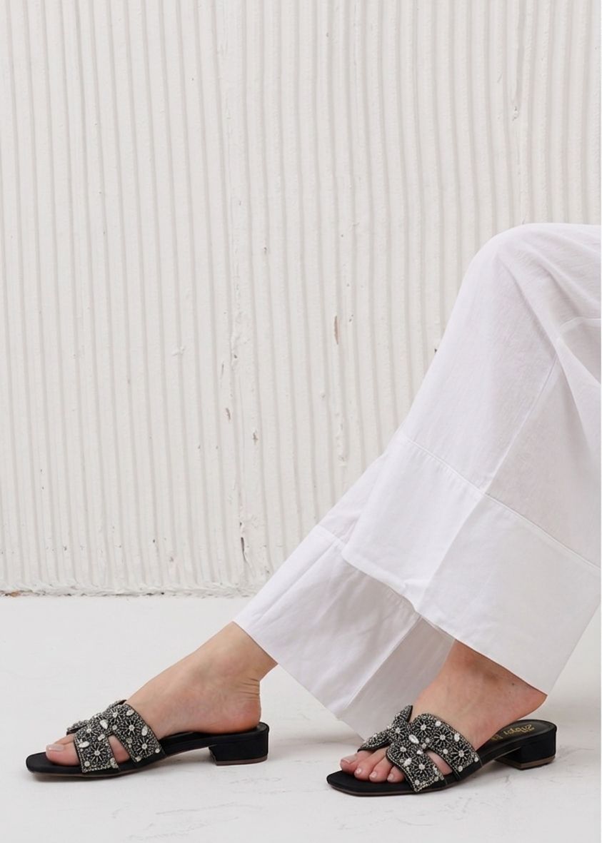 Handcrafted Crystal Embellished Sandals