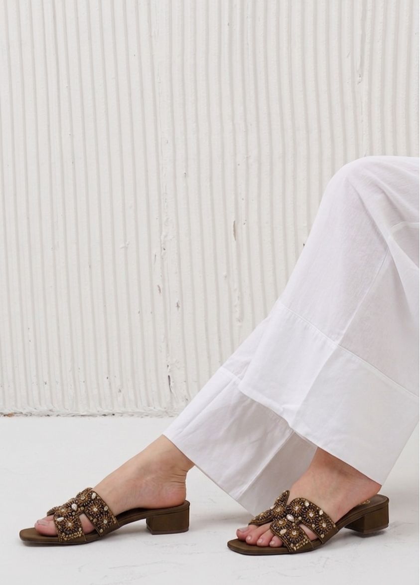 Handcrafted Crystal Embellished Sandals