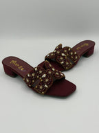 Handcrafted Crystal Embellished Sandals
