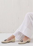 Chic Buckle Detailed Loafers
