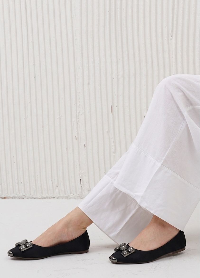 Crystal Embellished Ballet Flats