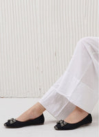 Crystal Embellished Ballet Flats