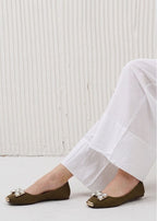 Crystal Embellished Ballet Flats