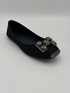 Crystal Embellished Ballet Flats