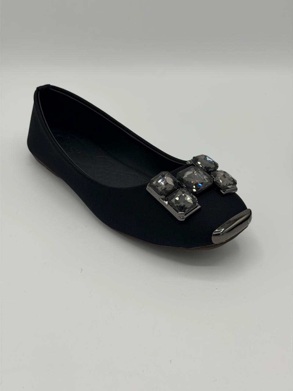 Crystal Embellished Ballet Flats