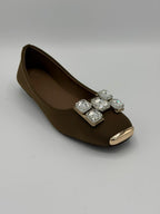 Crystal Embellished Ballet Flats