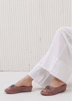 Elegant Crystal Embellished Wedges