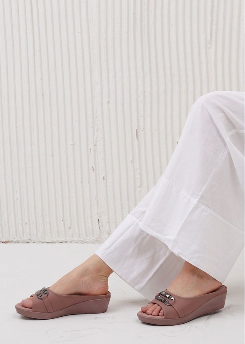 Elegant Crystal Embellished Wedges