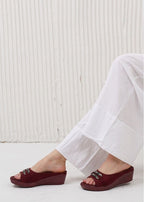 Elegant Crystal Embellished Wedges