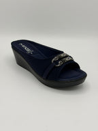 Elegant Crystal Embellished Wedges