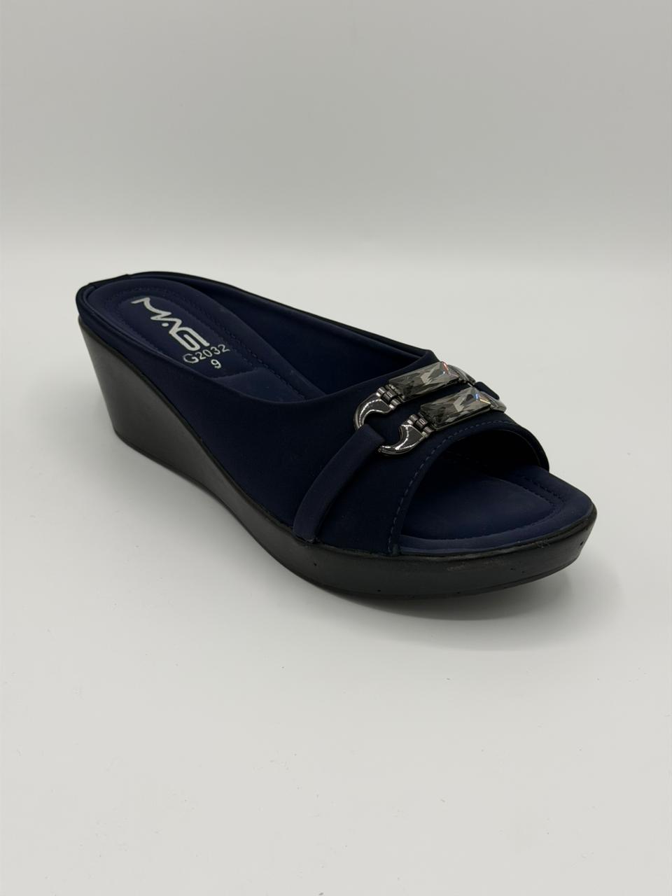 Elegant Crystal Embellished Wedges