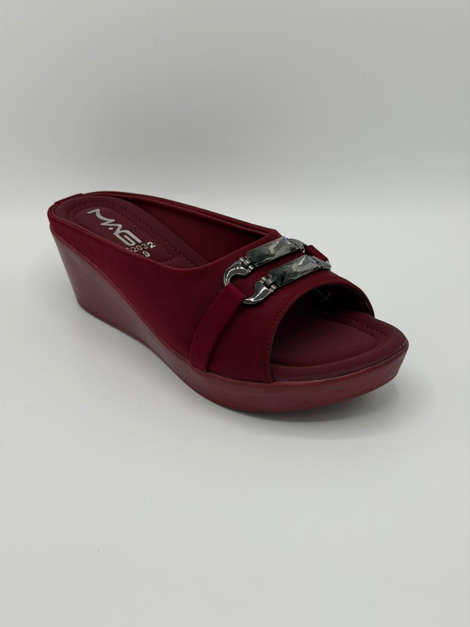 Elegant Crystal Embellished Wedges