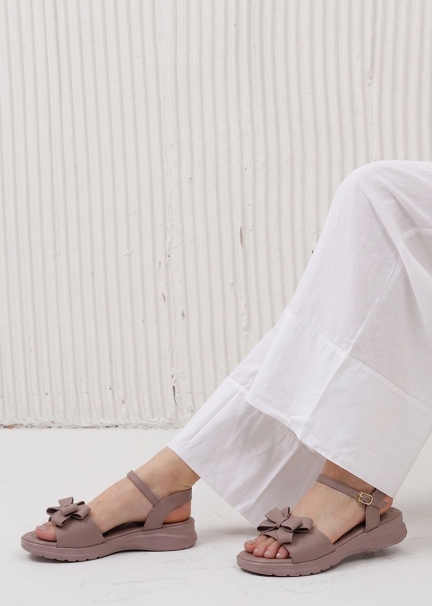 Chic Bow-Knot Wedge Sandals