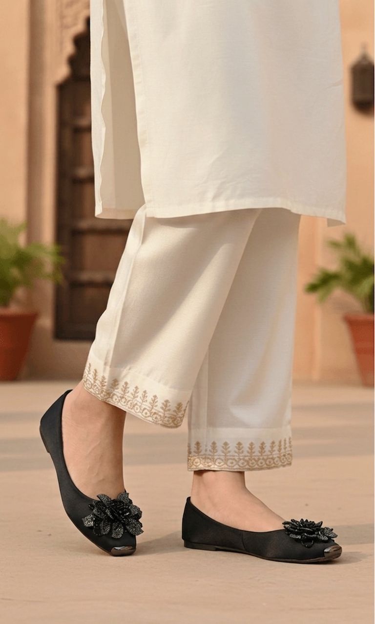 Elegant Floral Embellished Pumps