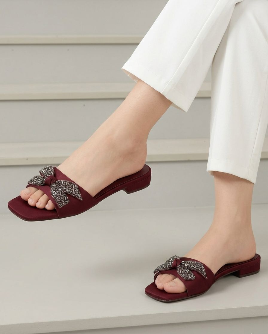 Luxe Rhinestone Pointed Kitten Heels