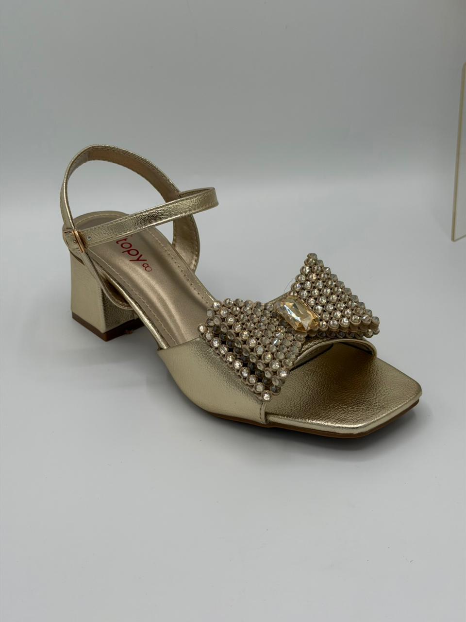 Elegant Bow Embellished Sandals
