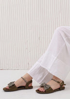 Sparkling Crystal Bow Flats