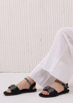Sparkling Crystal Bow Flats