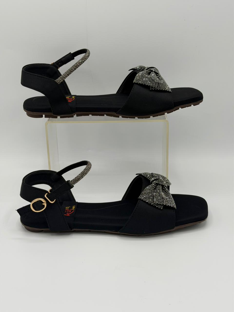 Sparkling Crystal Bow Flats