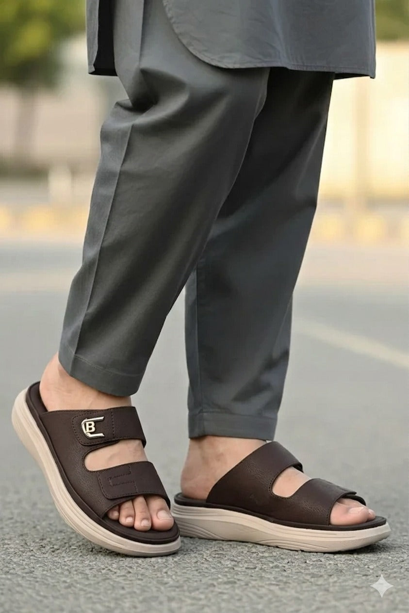 Men's Platform Slip-On Sandals
