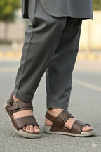 Men's Woven Buckle Sandals