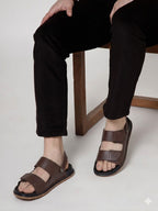 Men's Leather Velcro Sandals