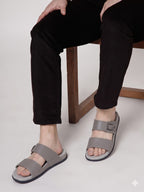 Dual Strap Buckle Sandals