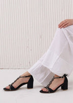 Strappy Rhinestone Heels