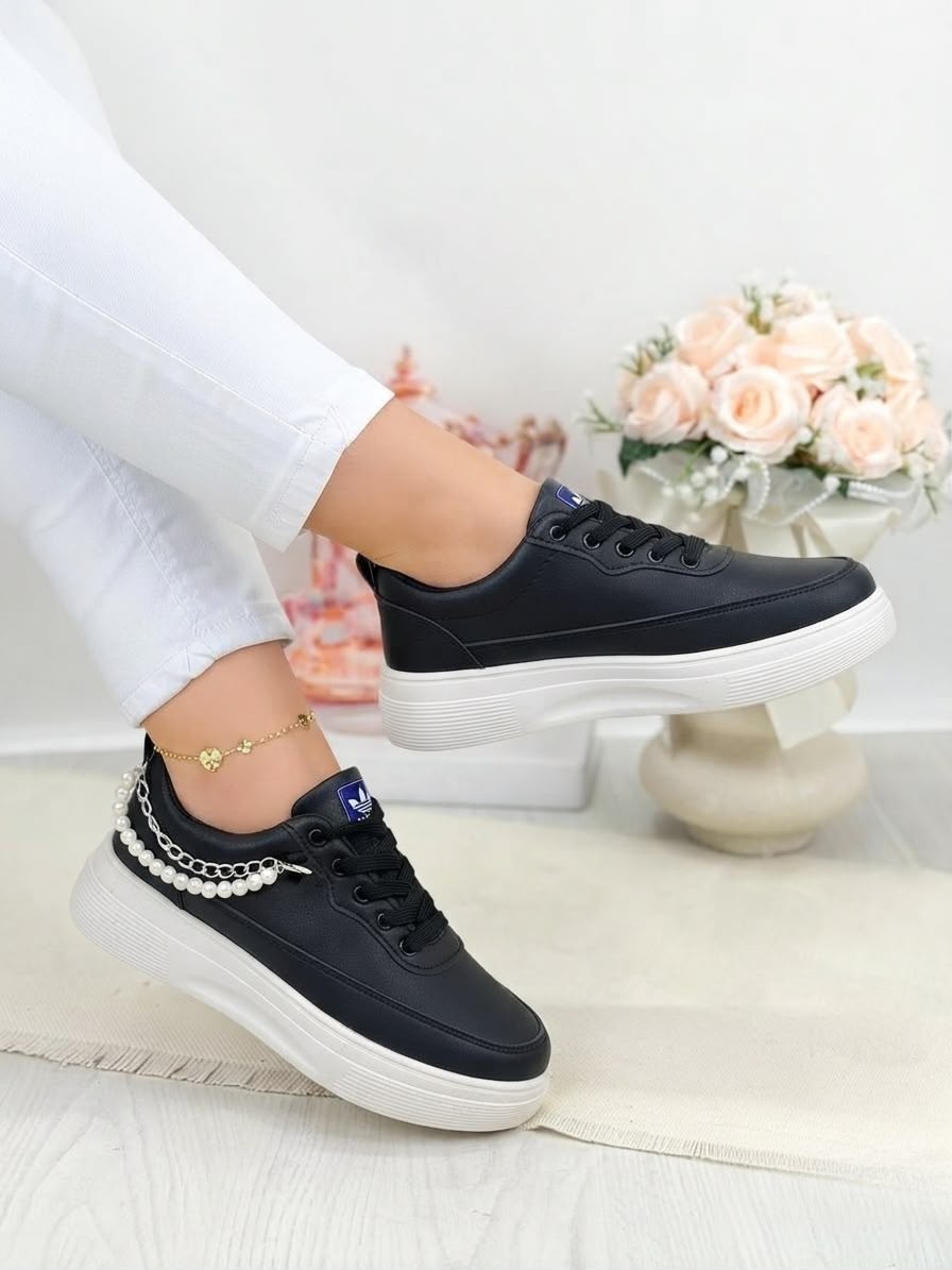 Black Medicated Sneakers – Anti-Fatigue Non-Slip Comfort Shoes for Men & Women Pakistan