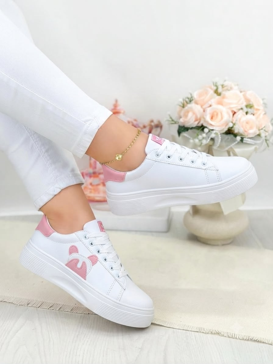 Women's Bold Street Sneakers side view – breathable fashion sneakers Pakistan