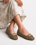 Gem Buckle Flats Inayat Shoes