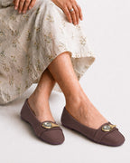 Gem Buckle Flats Inayat Shoes
