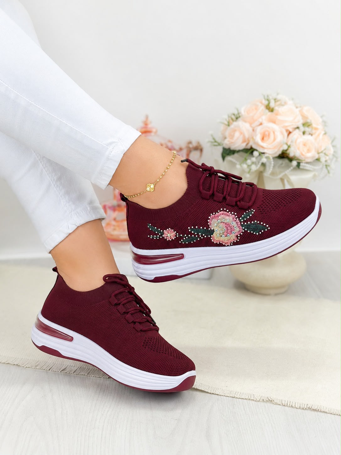 Floral Sneakers Women Inayat Shoes