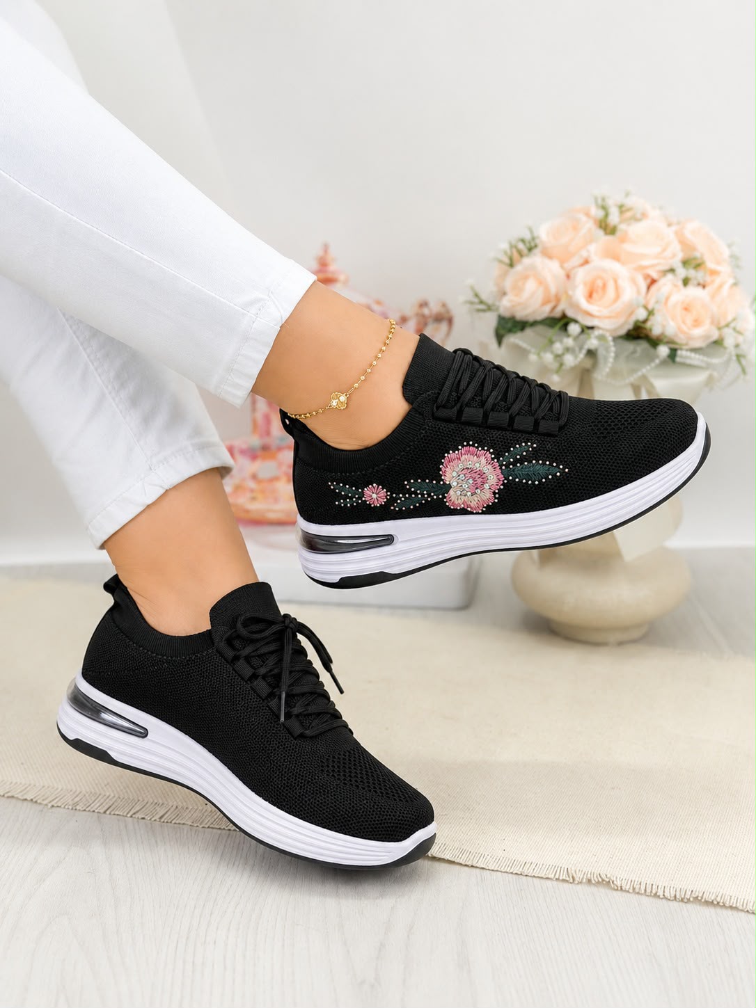 Floral Sneakers Women Inayat Shoes