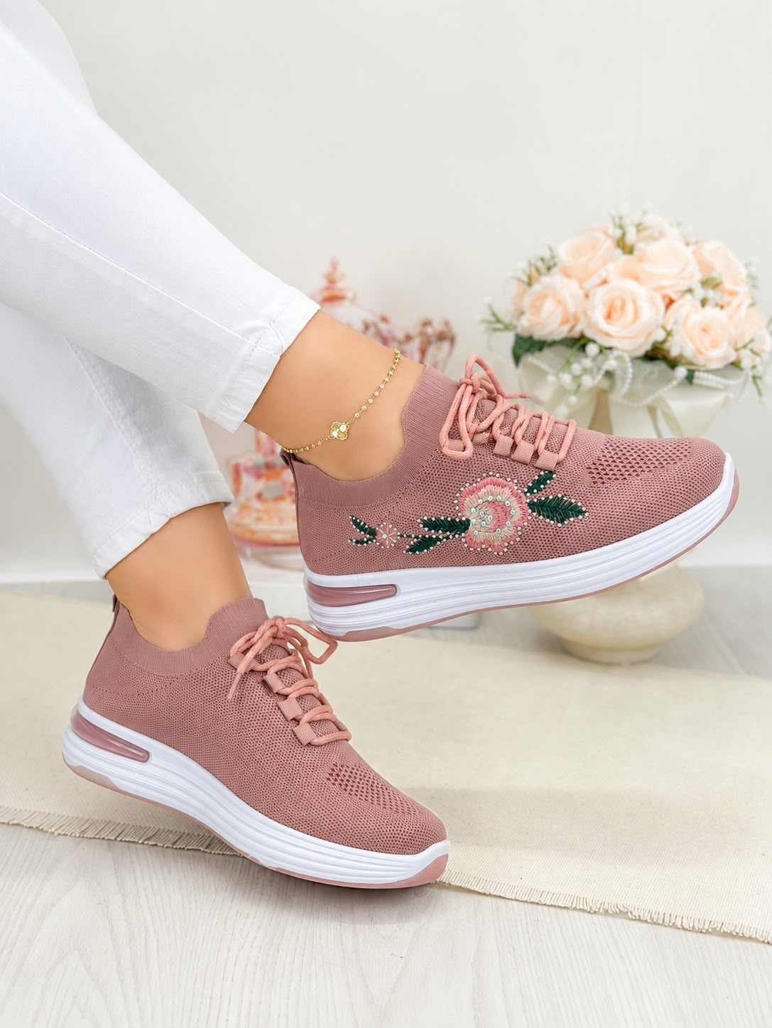 Floral Sneakers Women Inayat Shoes