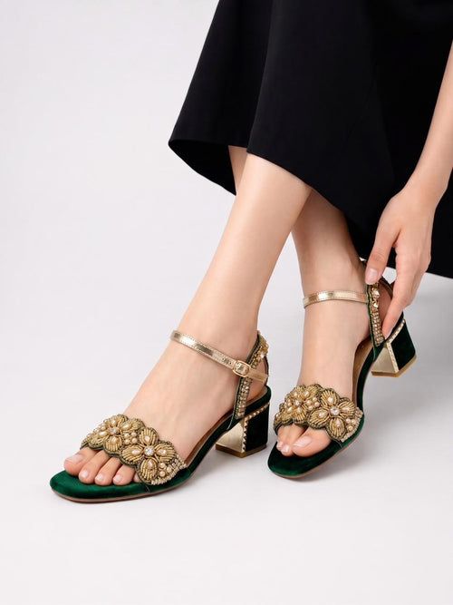 Bridal Embellished Sandals Inayat Shoes
