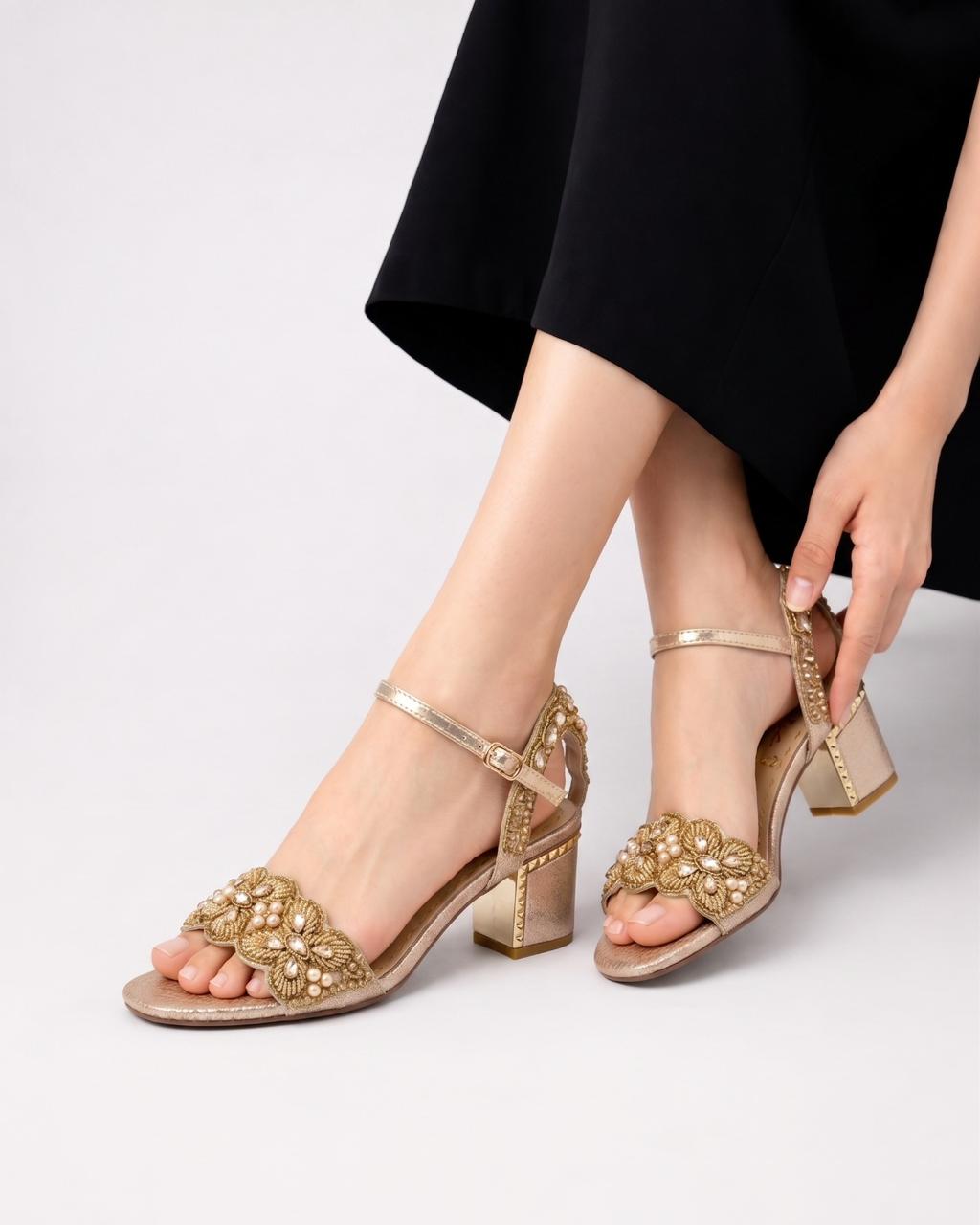 Bridal Embellished Sandals Inayat Shoes